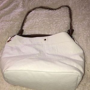 White stylish hand bag